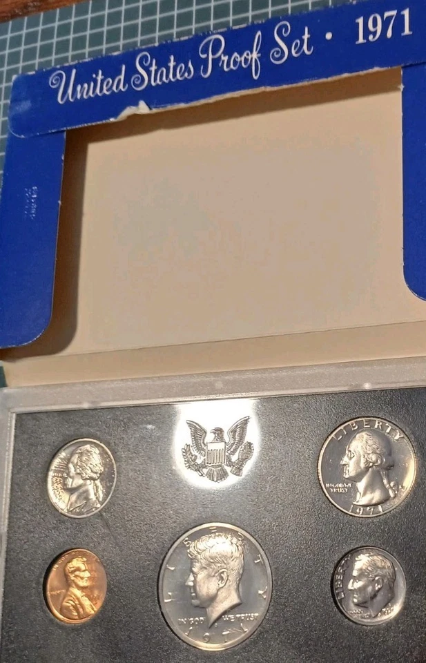 1971 Proof Set U.S. Mint Original Government Packaging - Image 3 of 4