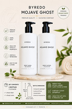 BYREDO Mojave Ghost Body Wash & Body Lotion Set 450ml Luxury Bath Duo
