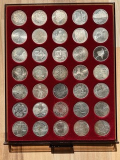 10 DM Silbermünzen Stempelglanz 35 Stück