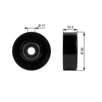 Umlenk FÜHrungsrolle Keilrippenriemen Gates T38033 FÜR Chrysler Dodge Jeep