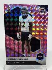 2021 Panini Mosaic Patrick Surtain II RC Prizm Camo Pink Rookie #344 Broncos