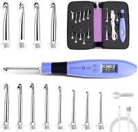 HäKelnadel-Set 12-In-1 LED Beleuchtet Mit Reise-Etui 2,0-8 Mm Austauschbar