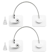 2PCS Refrigerator Key Lock Secure Fridge from Children Roommates Food Thieves