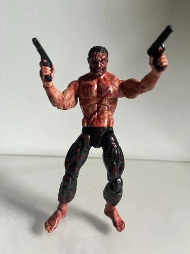 MARVEL LEGENDS CUSTOM BLOODY PUNISHER 6” CON ACCESORIOS NUEVO/RARO.NETFLIX