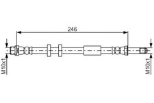 Flexible de frein Audi A8