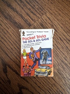 Vintage 1984 According To Professor Hoyle Pocket Trivia Series 9 50’s & 60’s