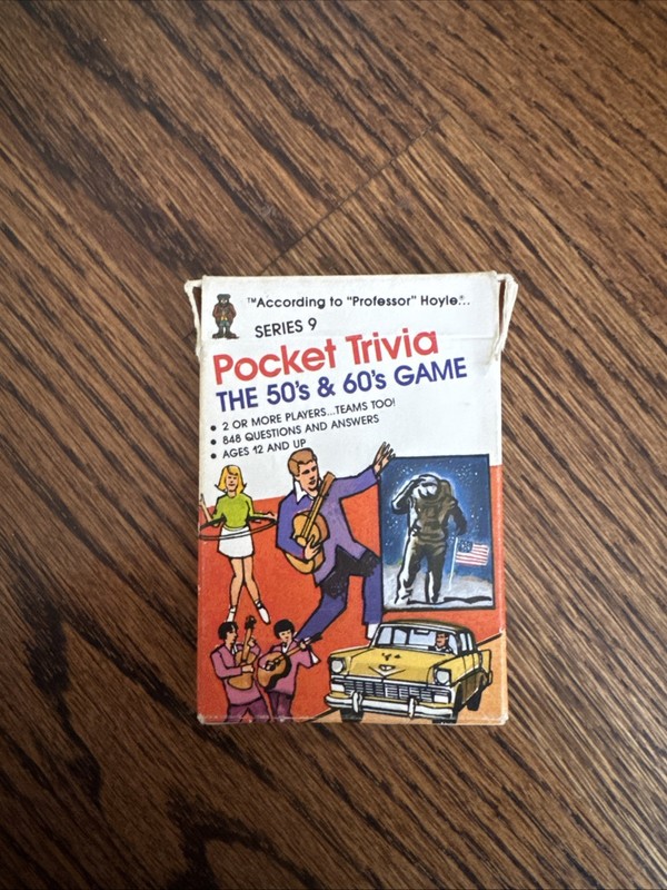 Vintage 1984 According To Professor Hoyle Pocket Trivia Series 9 50’s & 60’s
