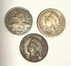 1858 Flying Eagle Cent, 1859 Indian Cent & 1903 XF Indian Cent from Old Estate