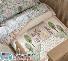Pottery Barn Kids Dollhouse Toddler Quilt Crib Sized