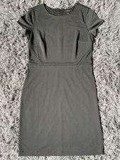 Ann Taylor Women's Black Pencil Business Dress with Back Zipper Size 6