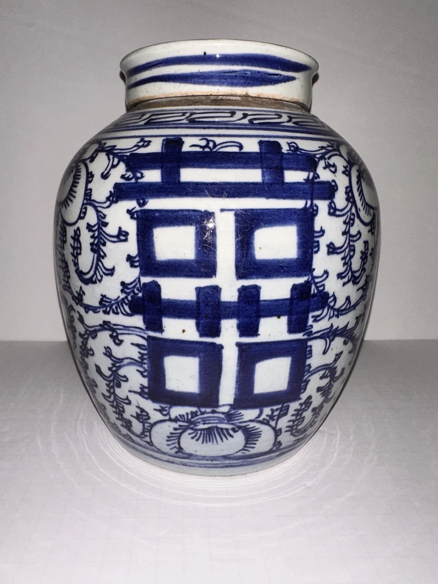 蓝色1800-1849 中国古董花瓶| eBay