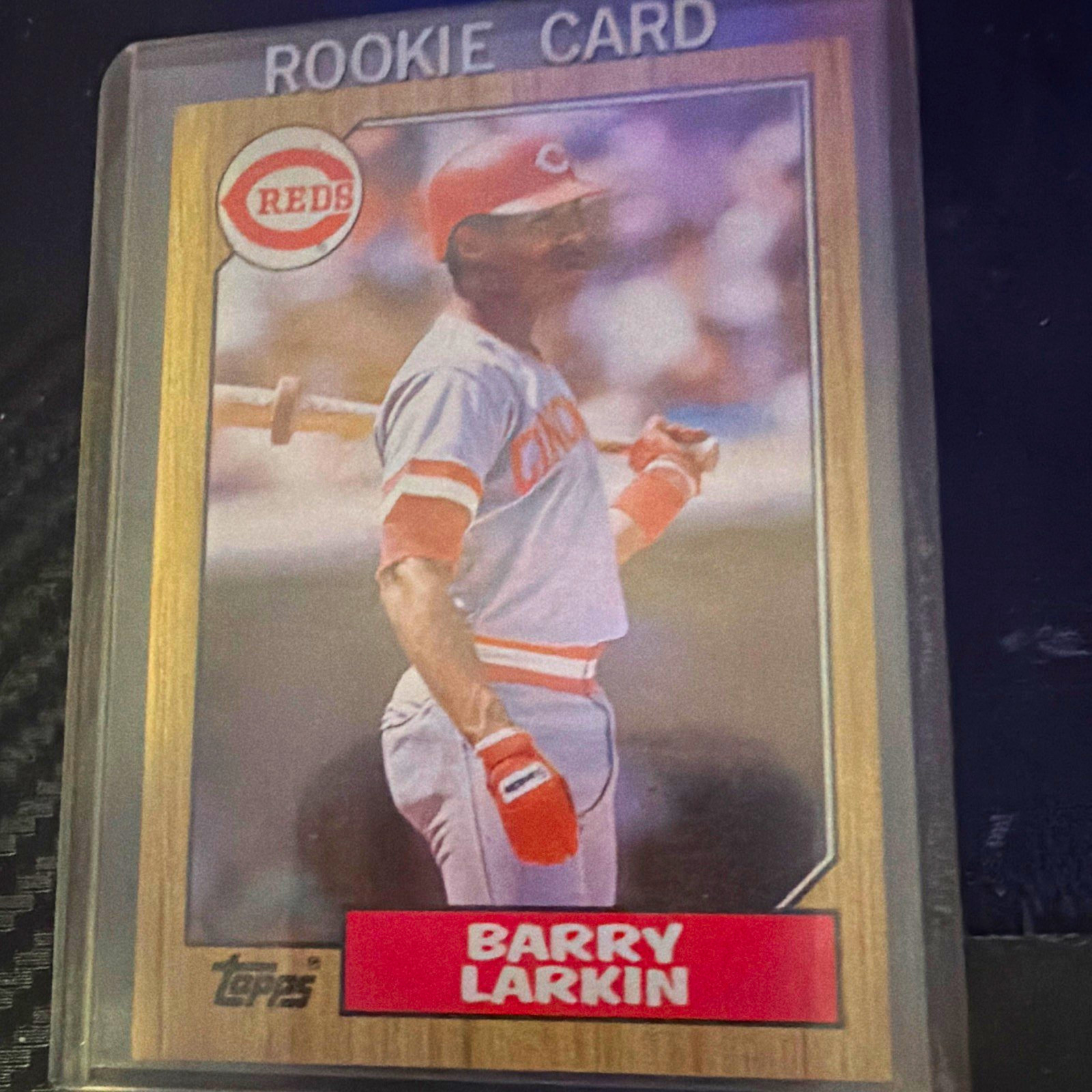 1987 Topps #648 Barry Larkin Rookie Tiffany Cincinnati Reds Baseball Card