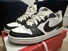 Nike Court Borough Low Recraft Big Kids' Shoes White/Black Panda 6Y Mint