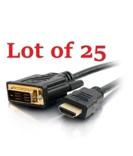 Lot 25 HDMI to DVI-D Single Link 18+1 PIN Display C2G 42516 Male/Male HDTV 6.6ft