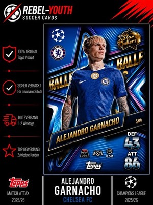 Topps UEFA Champions League Star Baller Alejandro Garnacho Chelsea SB 6