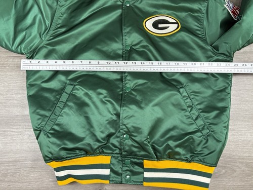 Vtg 80s 90s Starter Size Large Green Bay Packers NFL Satin Jacket Made In USA - Picture 14 of 20