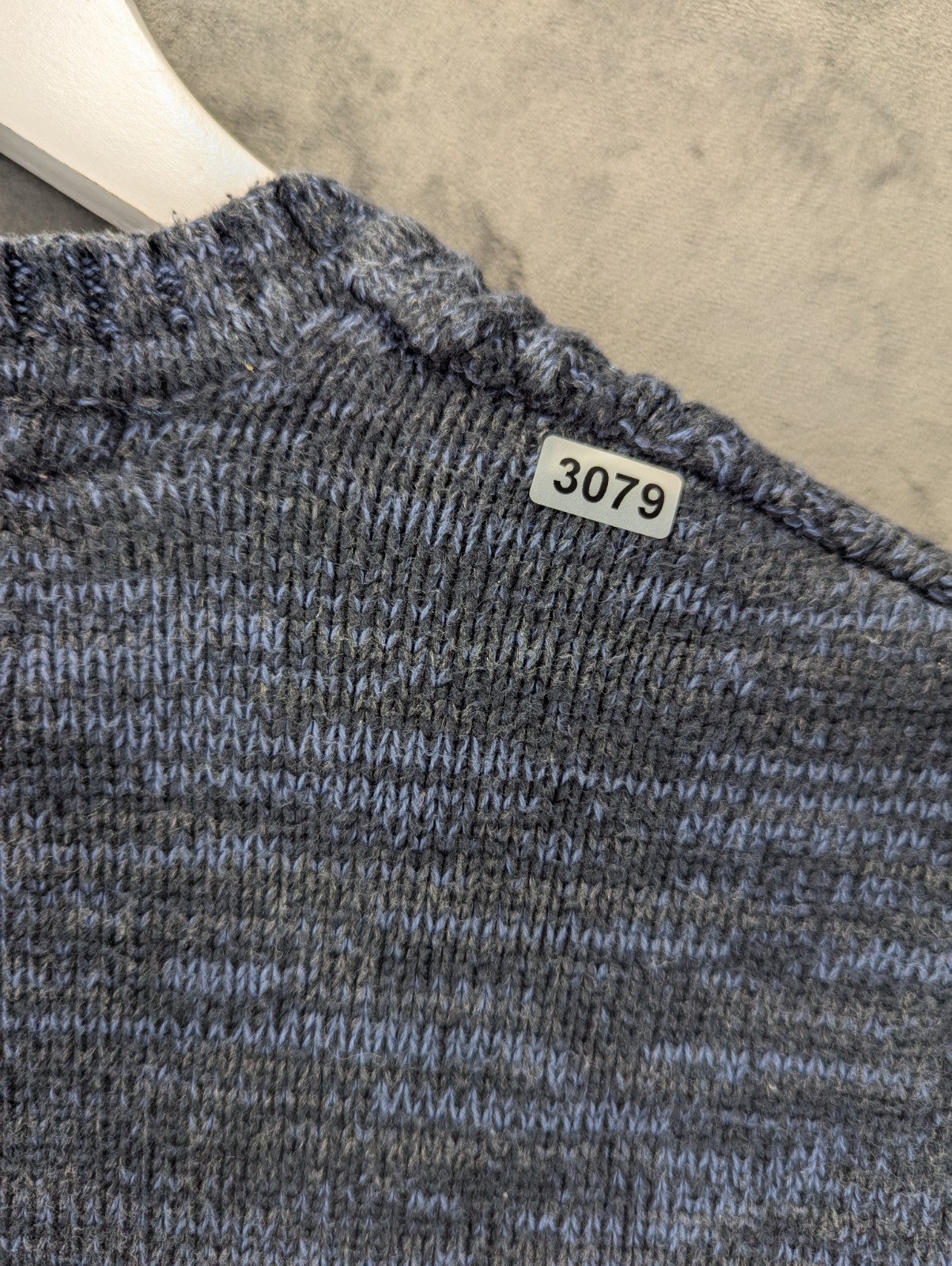 Ragman Cable Knit Jumper Sweater Size Medium Made In Peru 100% Cotton Blue image 9