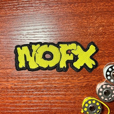 NOFX Fan Patch Skate Punk Pop Ska Rock Music Embroidered Iron-On 3.75x1.5''