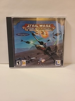 Star Wars Rogue Squadron 3D Lucas Arts 1998 Windows 95/98 Computer PC 