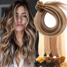 Nail U Tip Russian Remi 100 Human Hair Pre Bonded Keratin Glued Hair Extensions