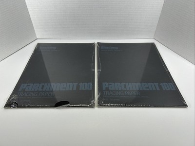 Bienfang Parchment 100 Commercial Tracing Paper Pad 50 Sheets 12''x 9  (Set Of 2)