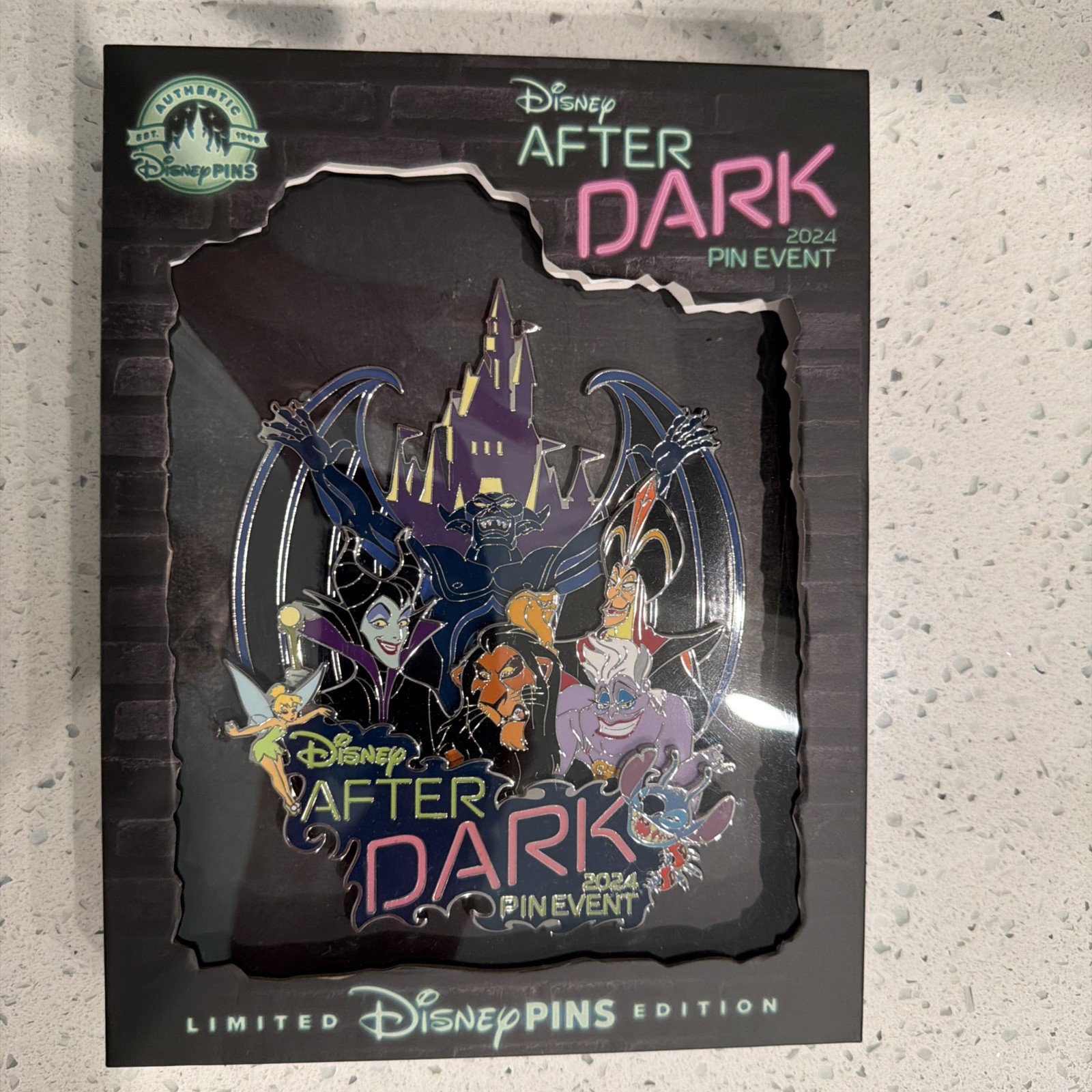 Disney After Dark, 2024 Celebration, Villians, Limited Edition 300 Jumbo Pin