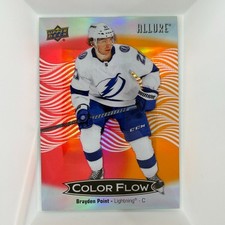 2024-25 Upper Deck Allure #CFL-12 Brayden Point Color Flow Red-Orange Lightning