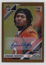 2019 Panini Donruss Optic Rookies Bronze Prizm Juwann Winfree #147 Auto 0p1q