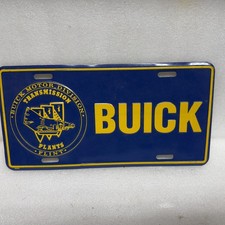 Vintage Buick Motor Division Transmission Plant Flint Mi Booster License Plate