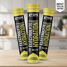 60 Electrolytes & Magnesium Hydration Lemon Effervescent Tablets