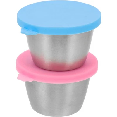  2 Pcs Soßen Behälter Saucen Tragbare Gewürzbehälter Kleine Soßenbehälter - Bild 1 von 4