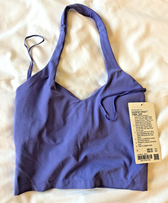 Lululemon Align Neckholder Tanktop Gr. 2 UK 6 nagelneu in Farbe DKLA