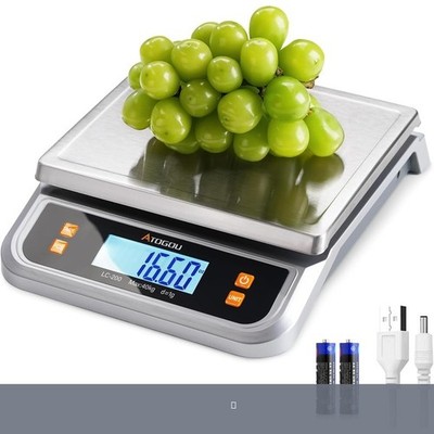 88lb Food Scale, Commercial Kitchen Scale Plug-in Usable