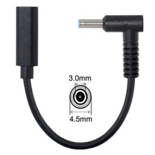 Type C Female Input to DC 4.5mm x 3.0mm Power PD Charge Cable For HP Laptop F