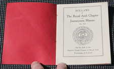 By-Laws The Royal Arch Chapter Journeymen Masons Lodge - 1928 Masonic Booklet