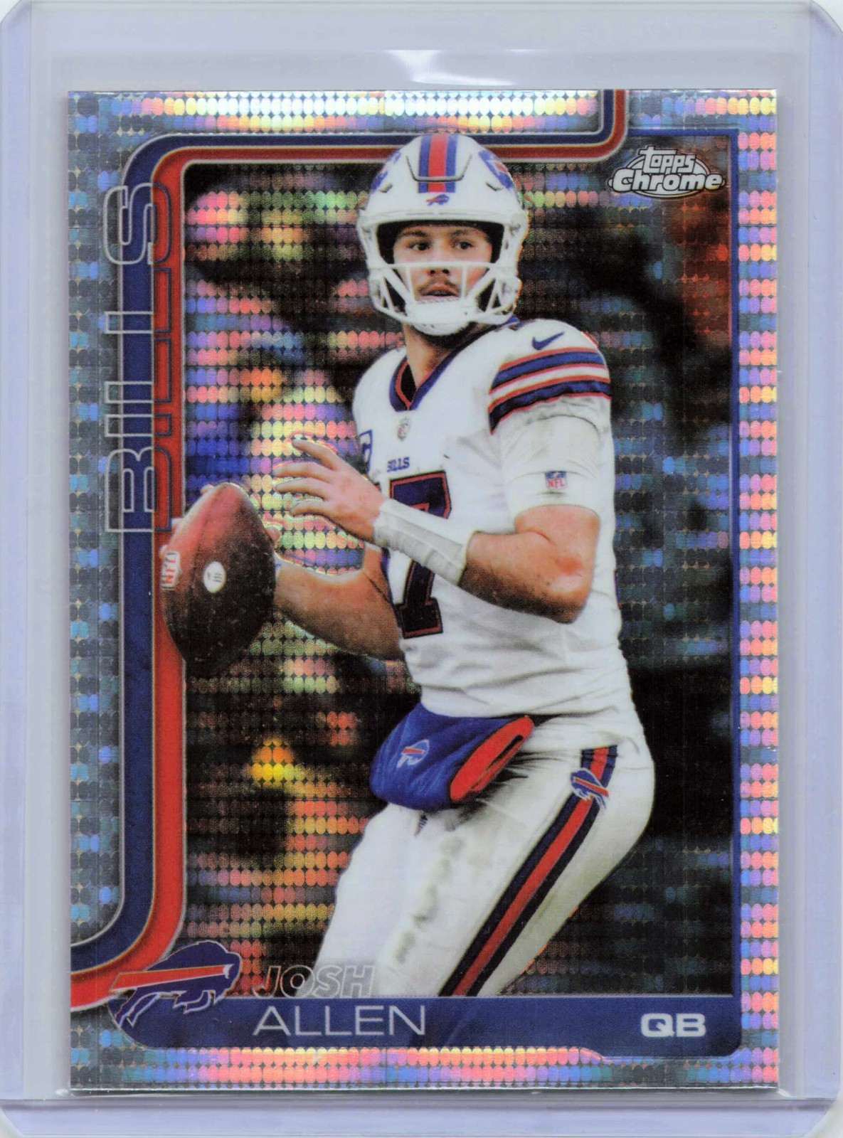 2025 Topps Chrome Football Josh Allen Pulsar Refractor #34