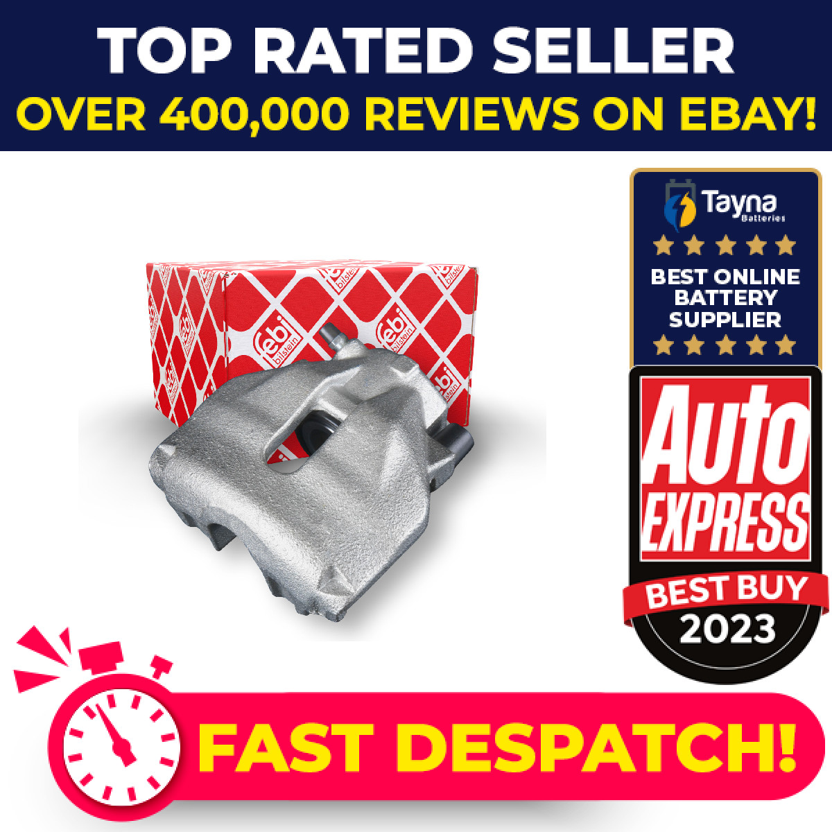 Brake Caliper Front Left 178092 Febi 4B0615123 8D0615123B 8E0615123A Quality New
