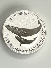 2022 1.5 oz Australian Blue Whale Silver Coin .9999 Perth Mint