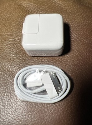 Apple iPad 10W USB Power Adapter Wall Charger 2 3 4 Air + 30 Pin Cable A1357 OEM