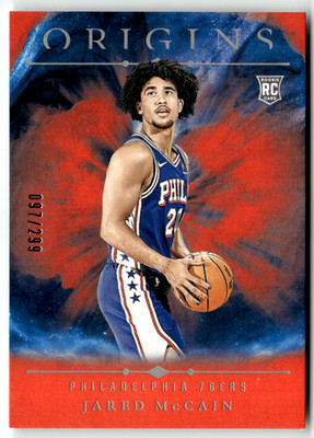 2024-25 Panini Origins NBA No. 78 Jared McCain Rookie Red 97/299