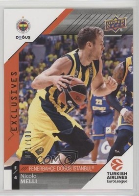 2017-18 Upper Deck Euroleague Exclusives 41/100 Nicolo Melli #74 he7