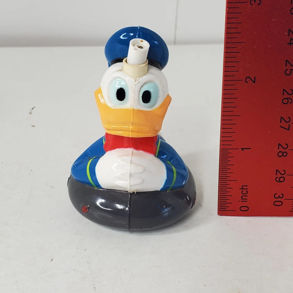 De colección 1997 Zebco Donald Duck Catch 'Em caña de pescar Bobber 3D plástico bill azul Foto 2 de 4