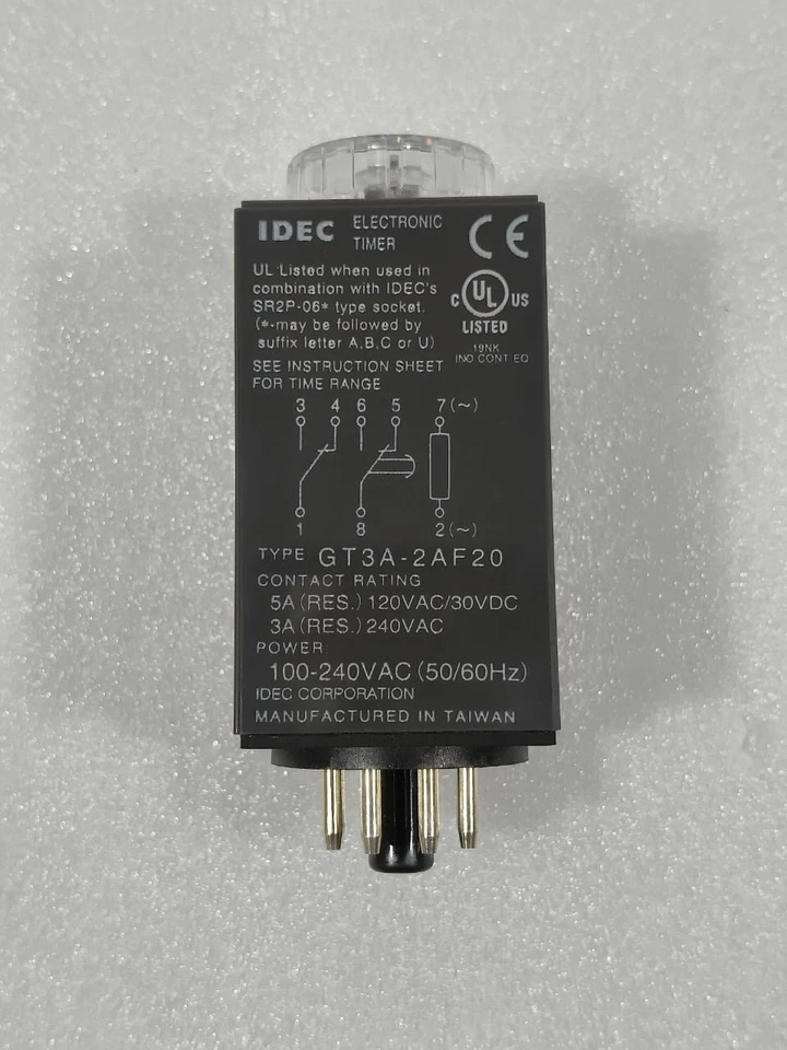 IDEC GT3A- 2AF20 ELECTRONIC TIMER VOLTAGE 100-240VAC FREE FAST SHIPPING - Image 2 of 4