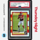 2017 PANINI DONRUSS OPTIC #7 PATRICK MAHOMES II THE ROOKIES HOLO PRIZM RC PSA 10