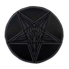 Gothic Goth Horror Satan Punk Kreepsville 666 Black Baphomet Embroidered Patch