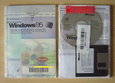 Windows 95 C [4.03.1214 - Service Release 2.5]   X03-52602 DE  sehr selten!