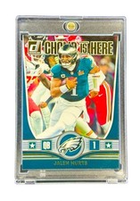 Jalen Hurts RARE GOLD CHAMP IS HERE INVESTMENT CARD SP - EAGLES