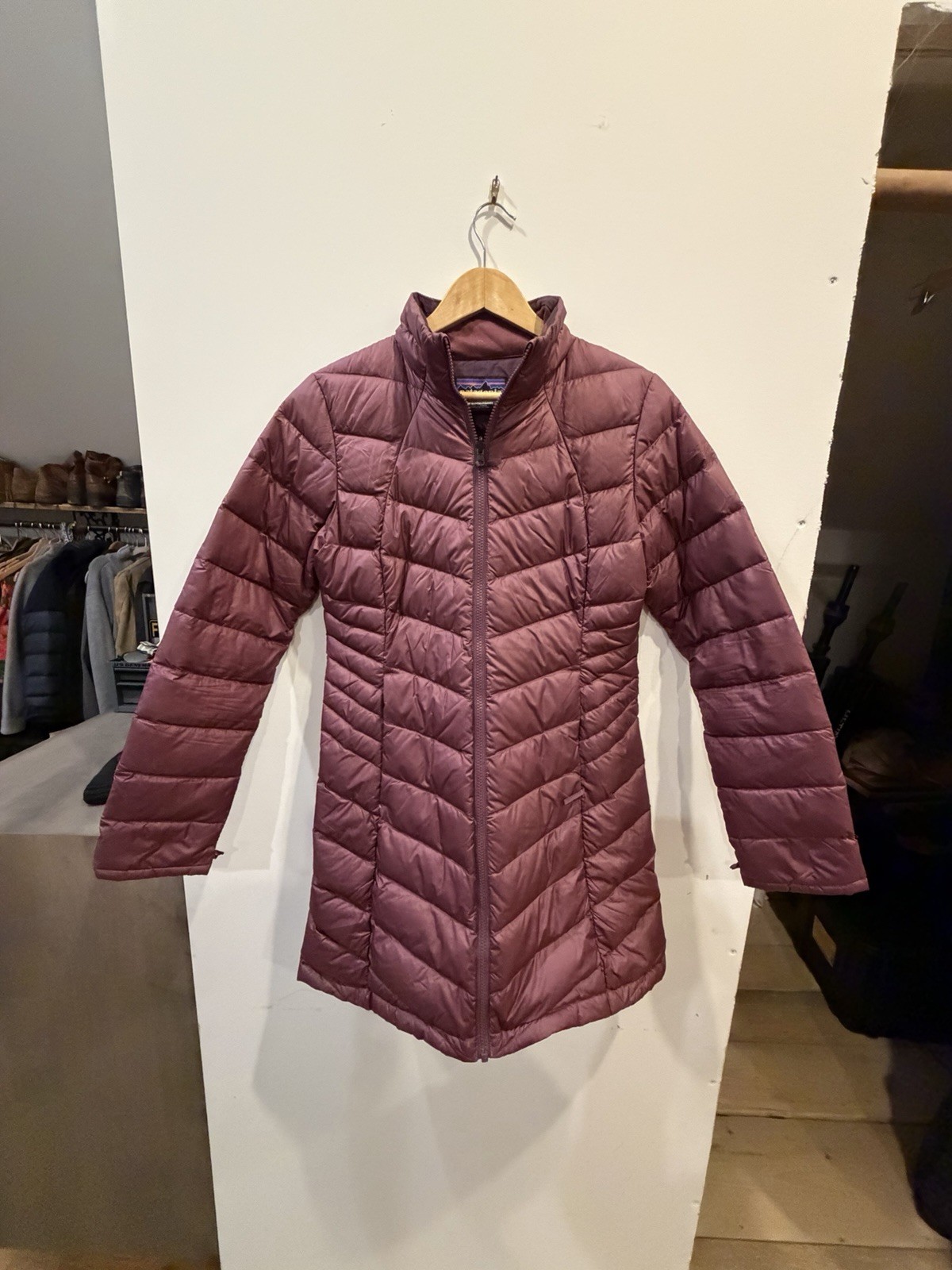 PATAGONIA Women’s Double Layer Down and Shell Jacket Coat Size M