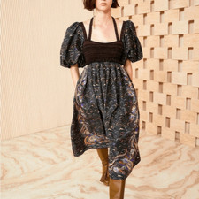 Ulla Johnson Philippa Dress in Obsidian