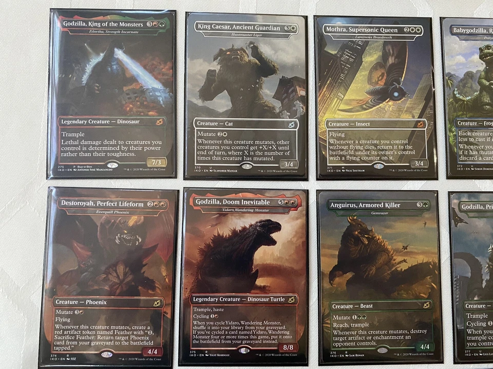 Complete Set (19) Godzilla *Non-Foil* Magic Cards MT/NM Dbl. Sleeved Free Ship - Image 2 of 4